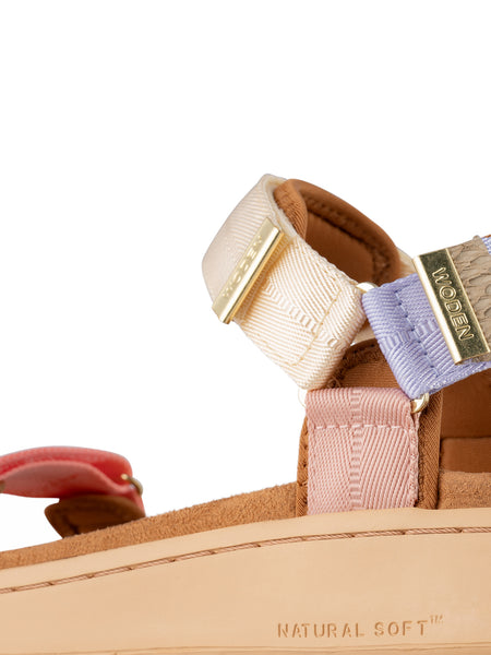 Woden - Line Sandal - Butter Multi