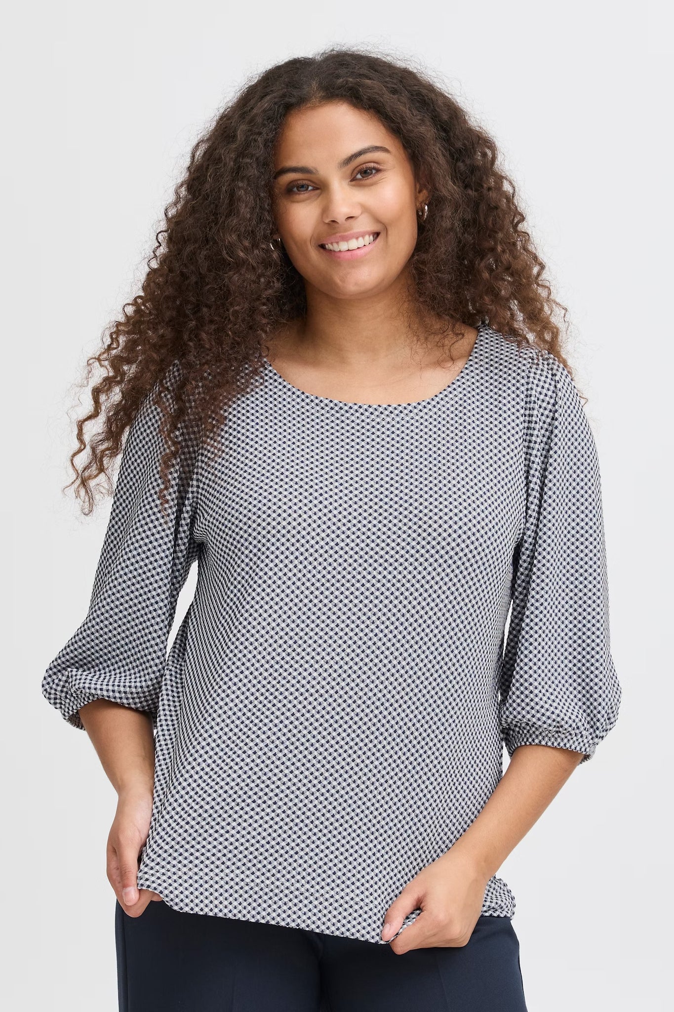 Fransa - Frnia Tee 1 - Navy Blazer