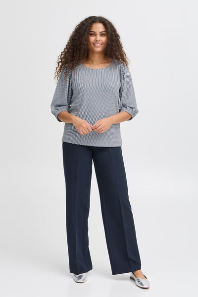 Fransa - Frnia Tee 1 - Navy Blazer