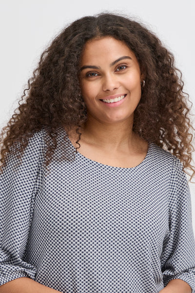 Fransa - Frnia Tee 1 - Navy Blazer