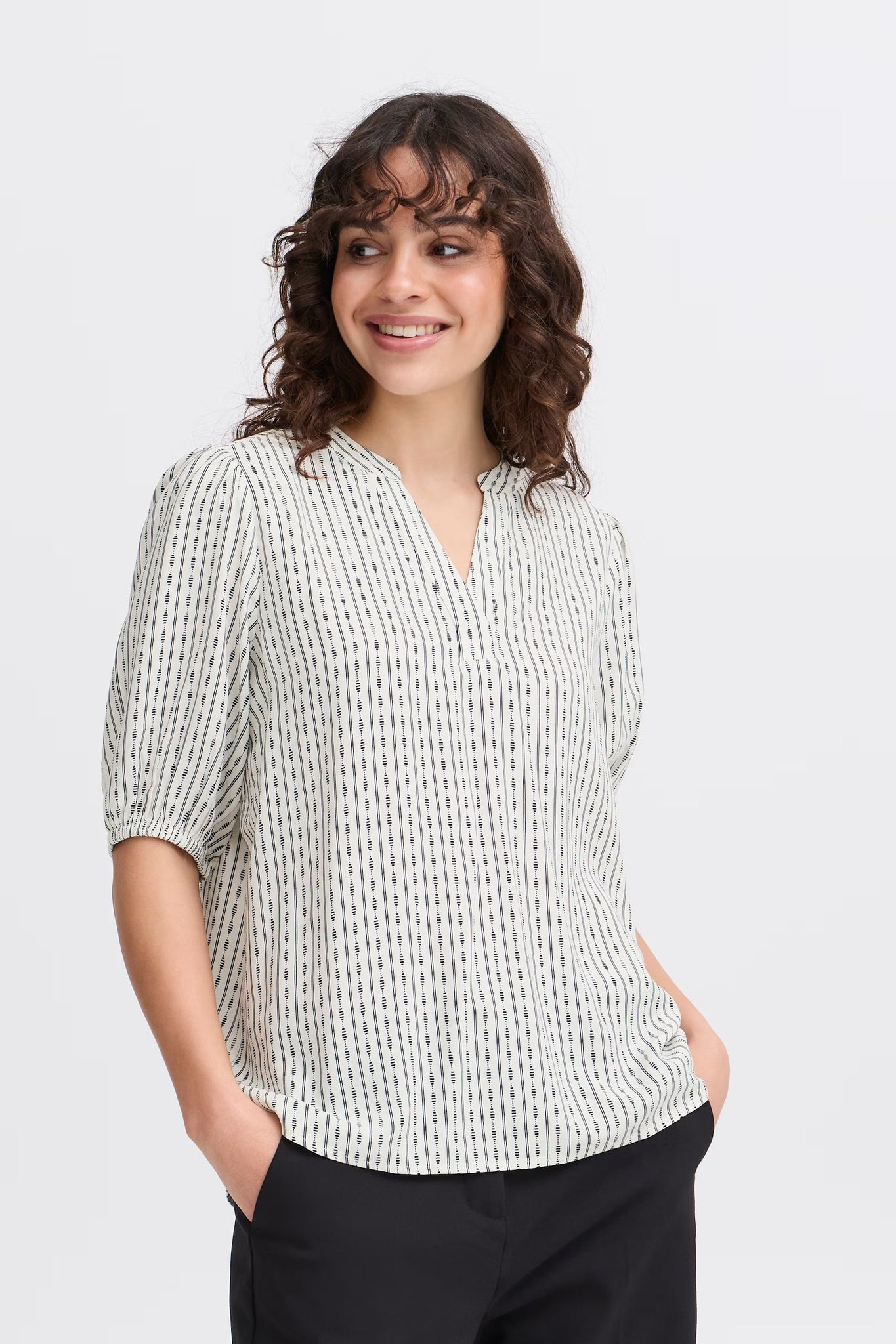 Fransa - Frmerle Blouse - Whisper White