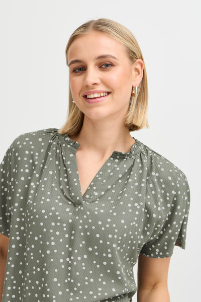 Fransa - FRKamma Blouse - Agave Green
