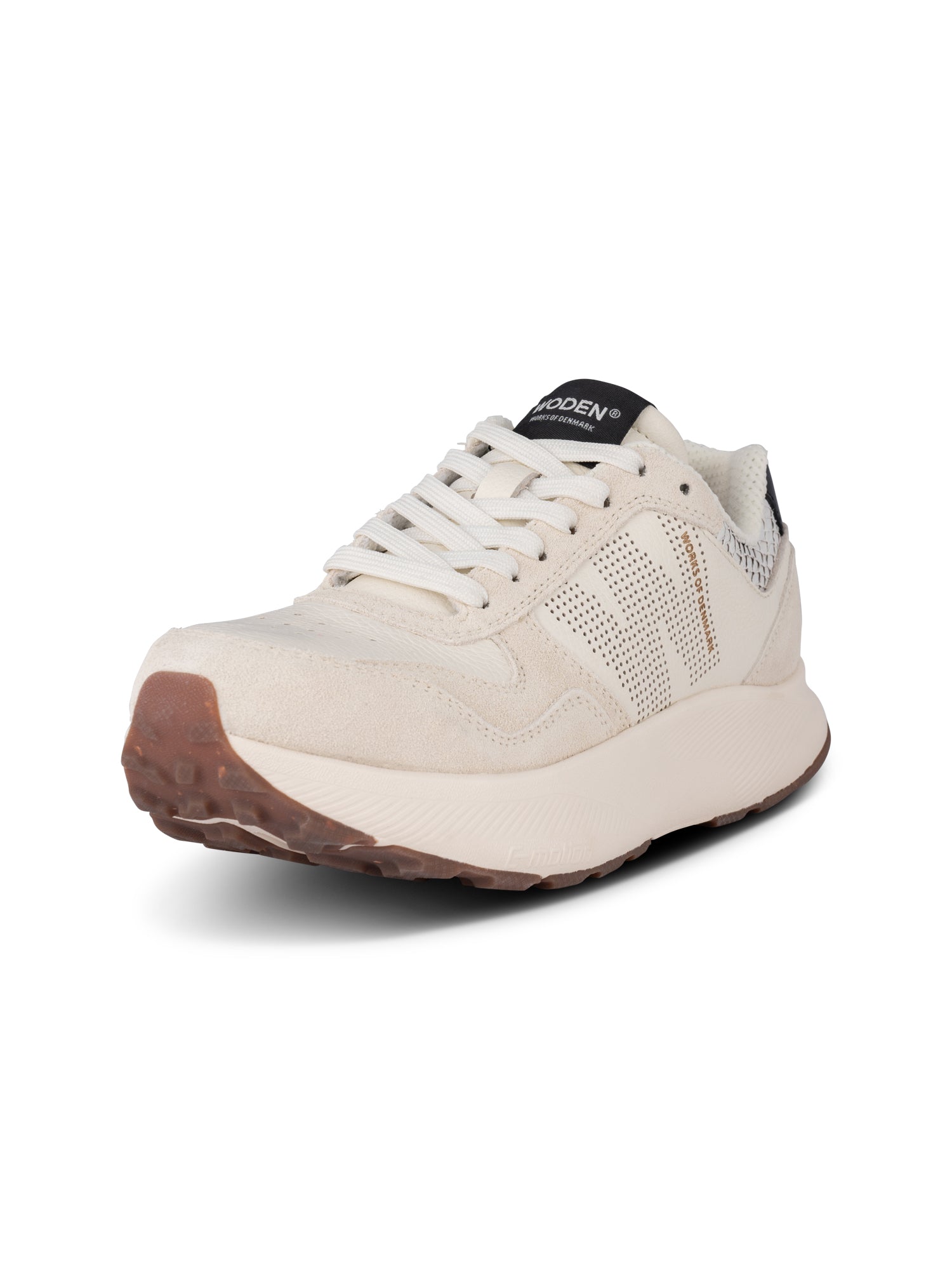 Woden - Mathilde Runner Leather Trainer - Blanc de Blanc