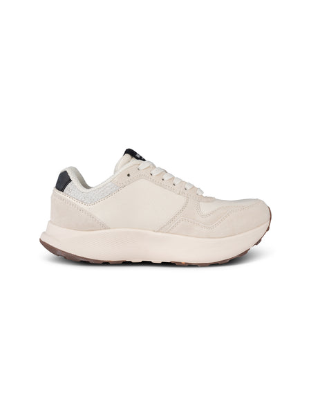 Woden - Mathilde Runner Leather Trainer - Blanc de Blanc