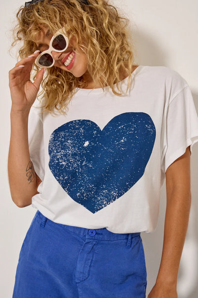 Five - Heart Tee - White