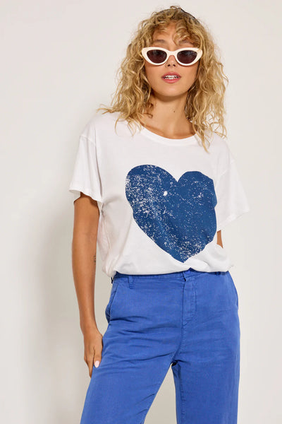 Five - Heart Tee - White