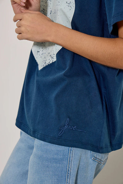 Five - Heart Tee - Indigo