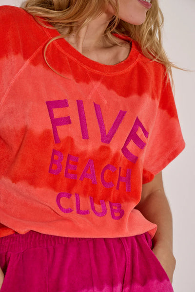 Five - Beach Club Tee - Coral
