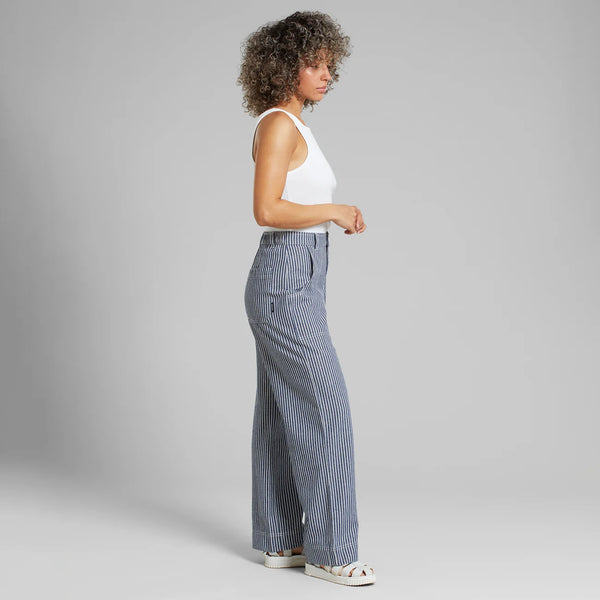 Dedicated - Workwear Pants - Blue Stripe