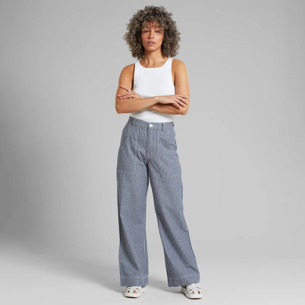 Dedicated - Workwear Pants - Blue Stripe