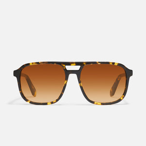 Quay - On The Fly Sunglasses - Shiny Yellow Tortoise/Orange