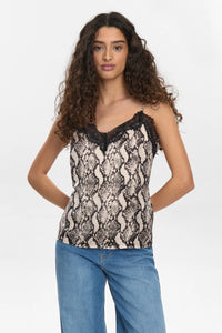 Numph Nuvictoria Strap Top - Gray Morn