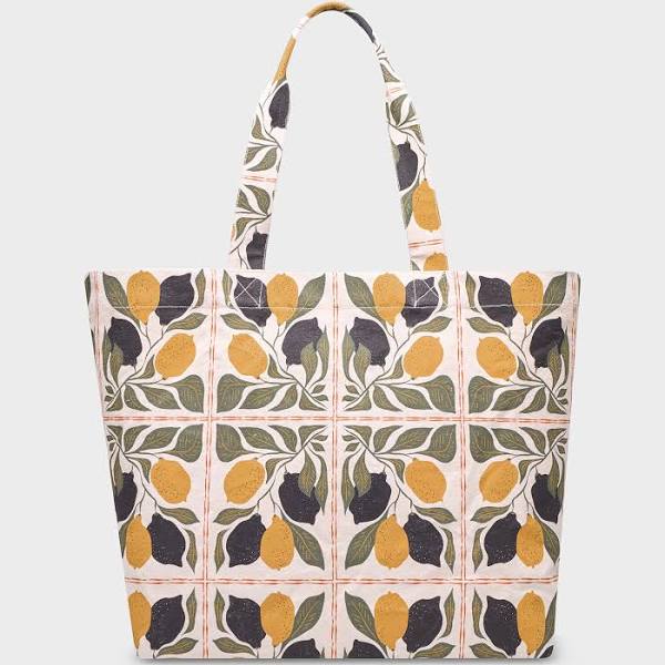 Dedicated Beach Bag - Lemon Tiles