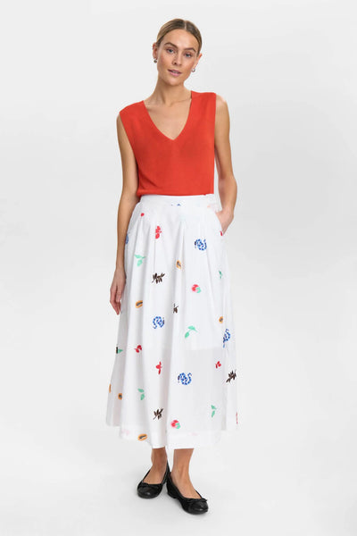 Numph - Nuvalentine Skirt - Bright White