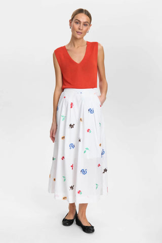 Numph - Nuvalentine Skirt - Bright White