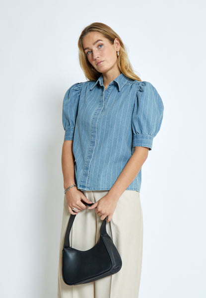 Minus - Mspria Shirt - Denim Stripe
