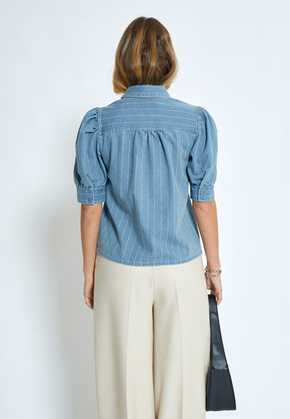 Minus - Mspria Shirt - Denim Stripe