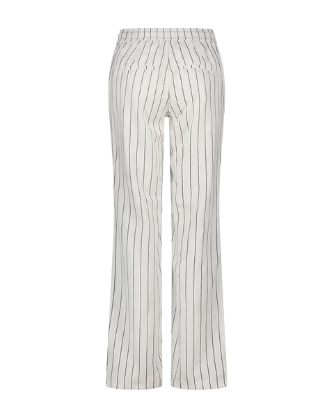 Red Button - Colette Linen Drawstring Trouser - Striped