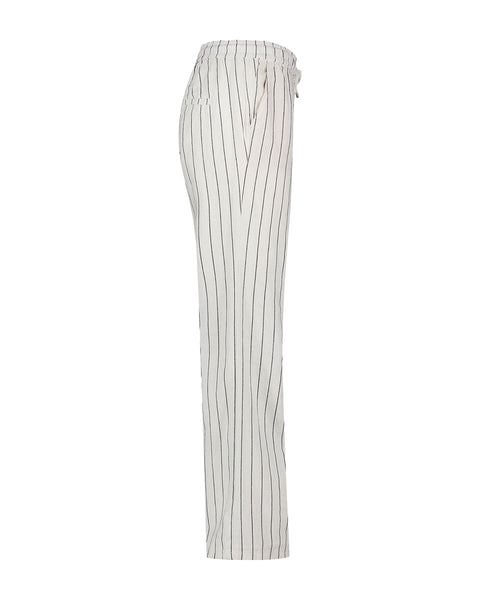 Red Button - Colette Linen Drawstring Trouser - Striped