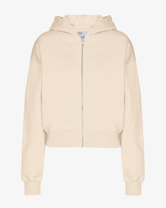 Colorful Standard - Crop Zip Hoody - Ivory White