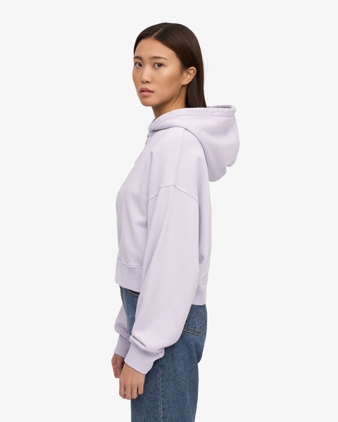 Colorful Standard - Crop Zip Hoody - Ivory White