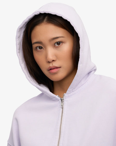 Colorful Standard - Crop Zip Hoody - Ivory White