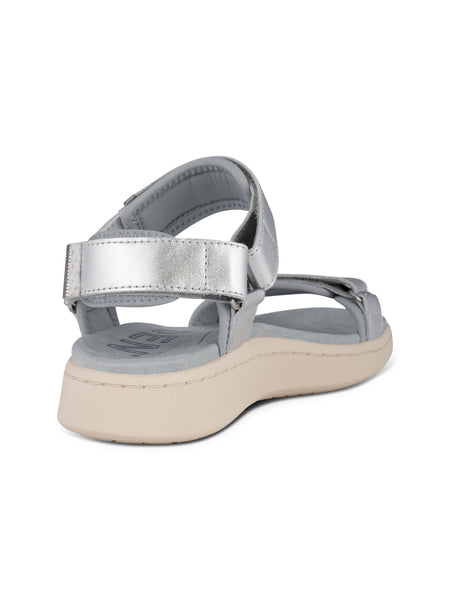 Woden - Line Sandal - Silver