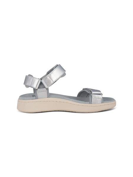 Woden - Line Sandal - Silver
