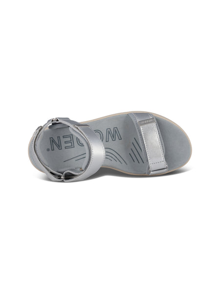 Woden - Line Sandal - Silver