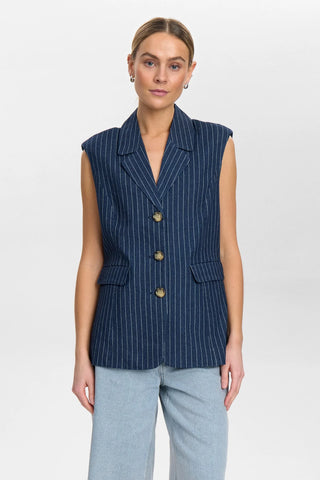 Numph - Nuvibeke Vest - Denim Blue