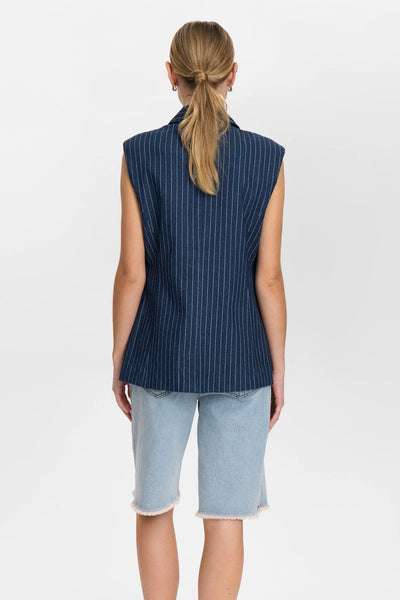 Numph - Nuvibeke Vest - Denim Blue