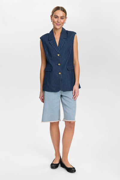 Numph - Nuvibeke Vest - Denim Blue