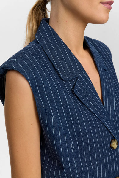 Numph - Nuvibeke Vest - Denim Blue