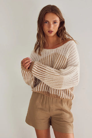 Noella - Lillie Knit - Cheyenne Sand Stripe