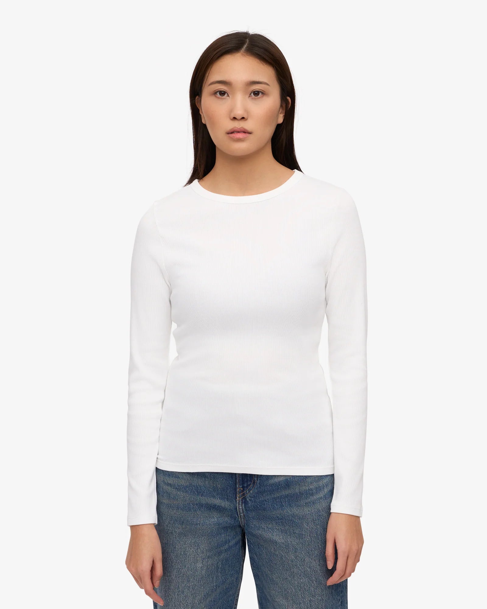 Colorful Standard - LS Rib Tee - Optical White