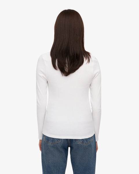 Colorful Standard - LS Rib Tee - Optical White