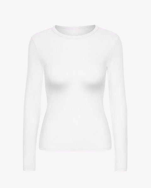 Colorful Standard - LS Rib Tee - Optical White