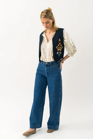Lollys Laundry - MistLL Vest - Dark Blue