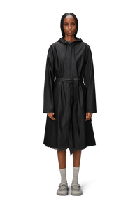 Rains - A-line Longer Jacket - Black