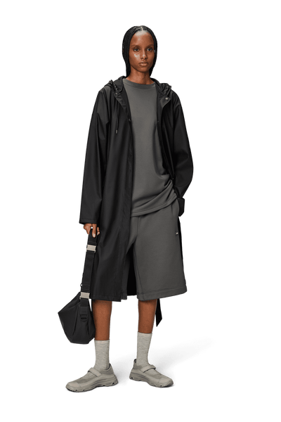 Rains - A-line Longer Jacket - Black