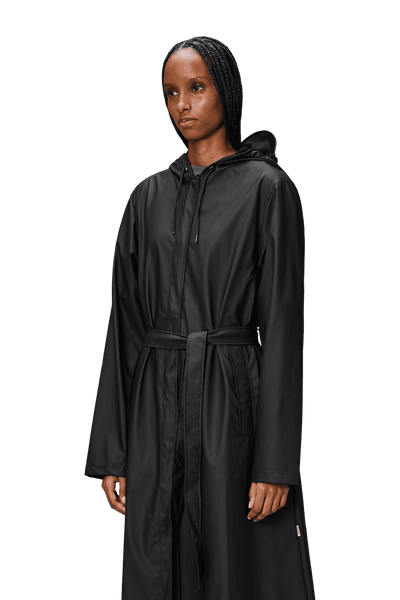 Rains - A-line Longer Jacket - Black