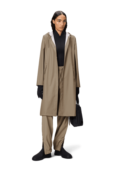 Rains - A-line Longer Jacket - Beige