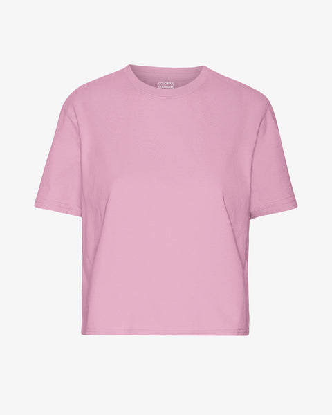 Colorful Standard - Boxy Crop Tee - Cherry Blossom