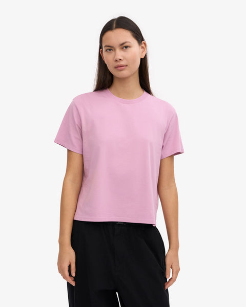 Colorful Standard - Boxy Crop Tee - Cherry Blossom
