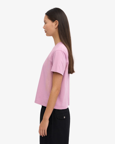 Colorful Standard - Boxy Crop Tee - Cherry Blossom