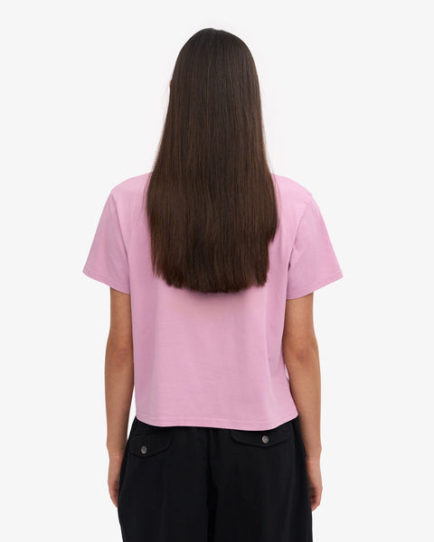 Colorful Standard - Boxy Crop Tee - Cherry Blossom