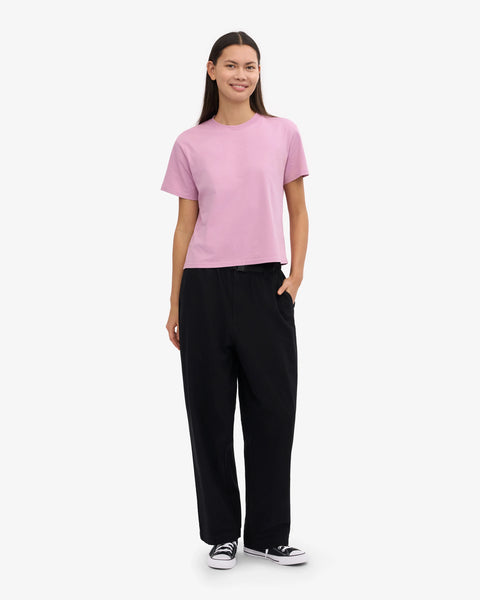 Colorful Standard - Boxy Crop Tee - Cherry Blossom