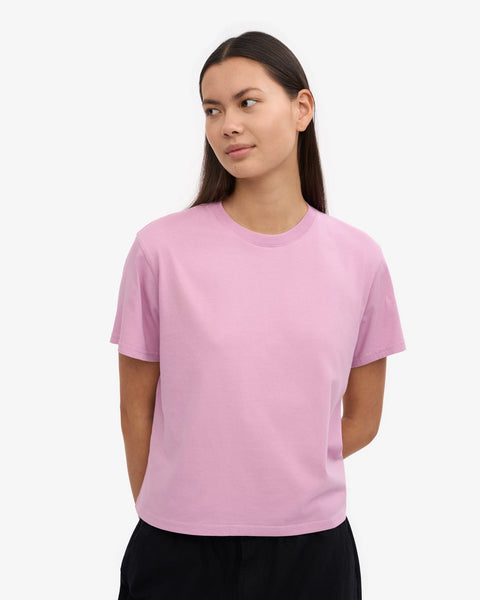 Colorful Standard - Boxy Crop Tee - Cherry Blossom