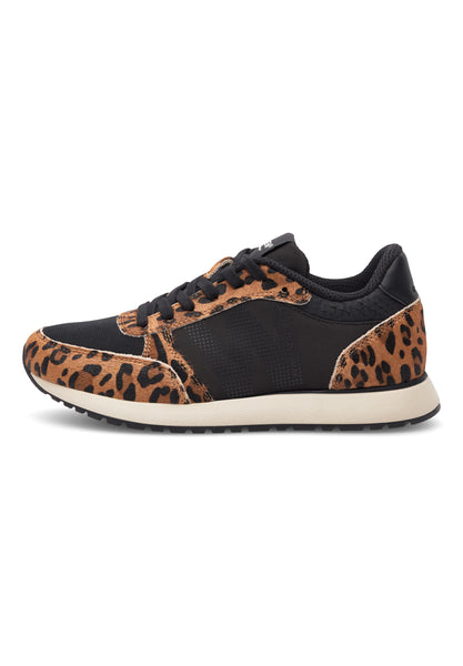 Woden - Ronja Trainer - Cowhair Leopard/Black