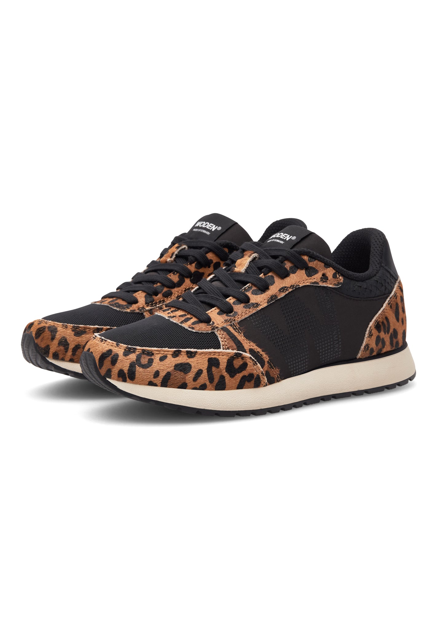 Woden - Ronja Trainer - Cowhair Leopard/Black